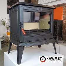Купить Печь-камин KAWMET Premium ATHENA S12 (12,3 кВт) в интерьере чугунный в Мозыре фото в Мозыре