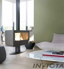 Купить Печь-камин Invicta Nelson в интерьере чугунная в Мозыре в Мозыре