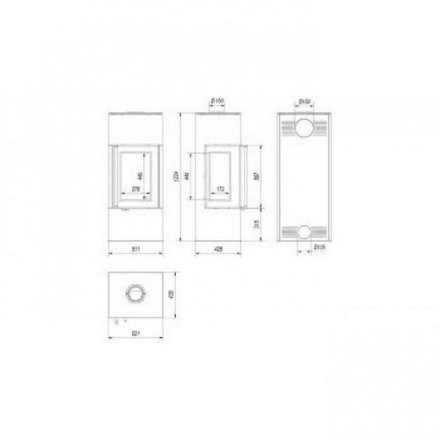 Купить Печь-камин Kratki THOR 8 View в Мозыре Амазонка бай фото в Мозыре