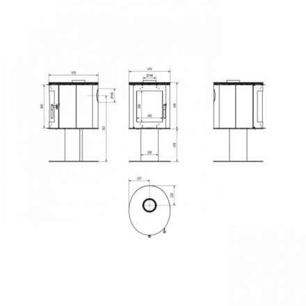 Купить Печь-камин Kratki Koza/Orbit в Мозыре Амазонка бай фото в Мозыре