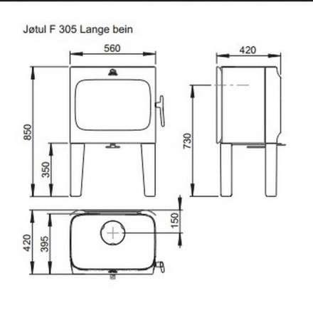Чугунная печь камин Jotul F 305 LL WHE в Мозыре