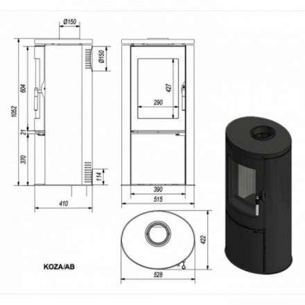 Купить Печь-камин Kratki Koza/AB в Мозыре Амазонка бай фото в Мозыре