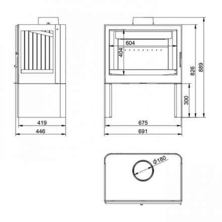 Купить Печь-камин KFD STO M 14 в интерьере чугунная в Мозыре в Мозыре