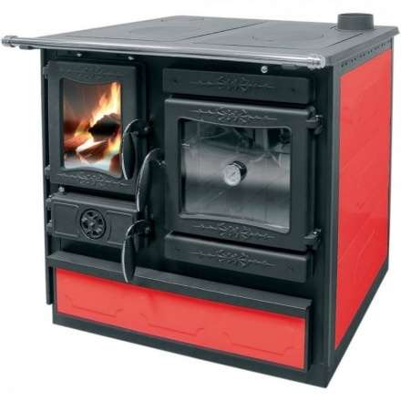 Печь-камин Guca GULIVER с плитой - bordo, cream в Мозыре