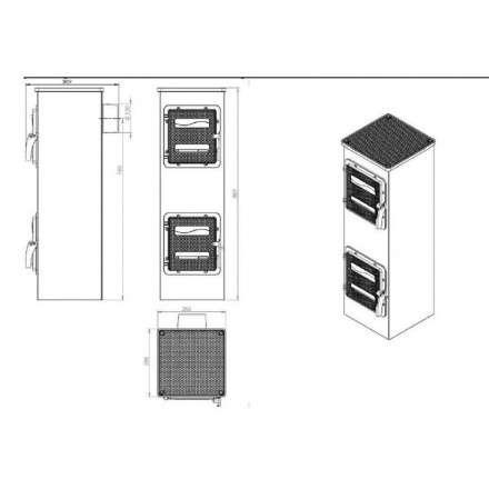 Купить отопительную печь Nordflam Genua в Мозыре