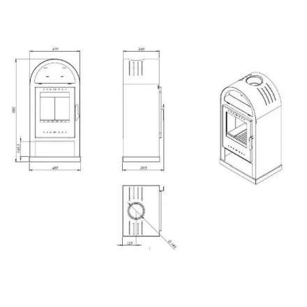  Купить Печь-камин NORDflam Teramo в Мозыре Амазонка бай фото в Мозыре