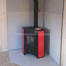 Купить Печь-камин Везувий ПК-01 (270) угловой красный 9 кВт в Мозыре в Мозыре