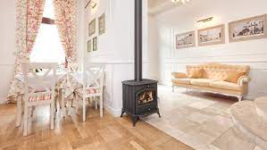 Купить Печь-камин Kratki Koza K6 с водяным контуром в интерьере в Мозыре Амазонка бай фото в Мозыре