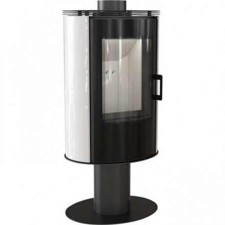 Печь-камин Kratki Koza/AB/S/NO/GLASS/Kafel/Bialy Амазонка бай фото в Мозыре