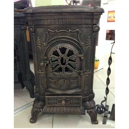 Печка чугунная Амбра в интерьере Амазонка бай фото в Мозыре