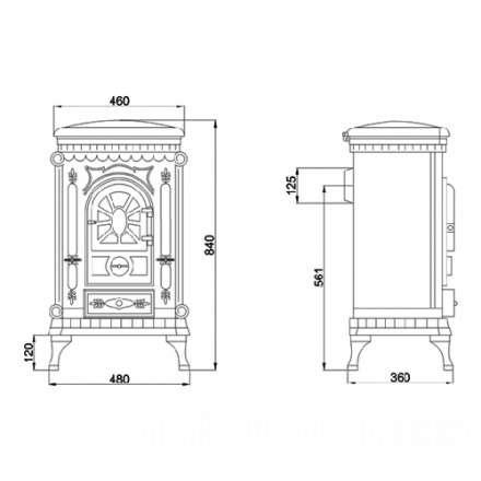 Печь-камин Ambra Eurokom Амбра Амазонка бай фото в Мозыре