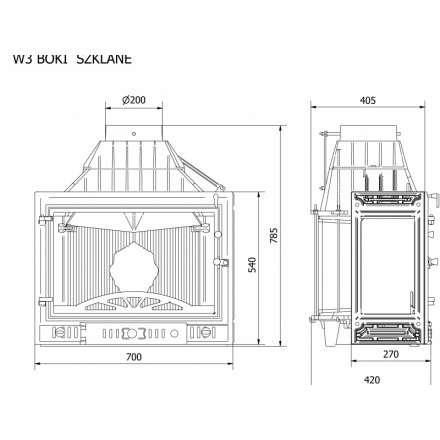 Каминная топка Kawmet W3LB-16,7 кВт в Мозыре