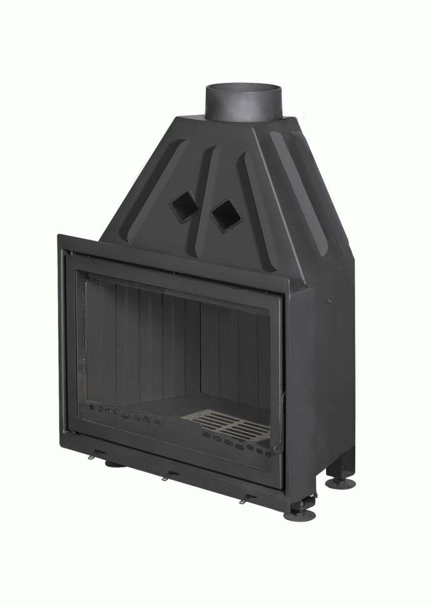 Каминная топка Экокамин Альфа 800 B черный шамот купить в Мозыре