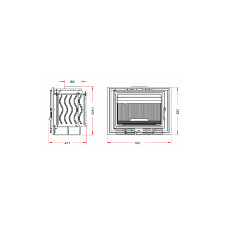 Каминная топка Invicta 700 ECO 14kW в Мозыре