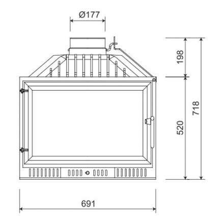 Каминная топка NORDflam Atina в Мозыре