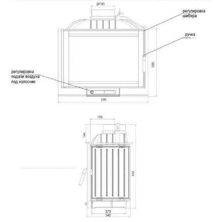 Каминная топка NORDflam Capri в Мозыре