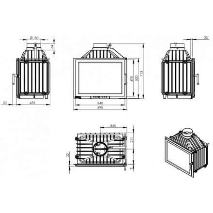 Каминная топка NORDflam Torn в Мозыре