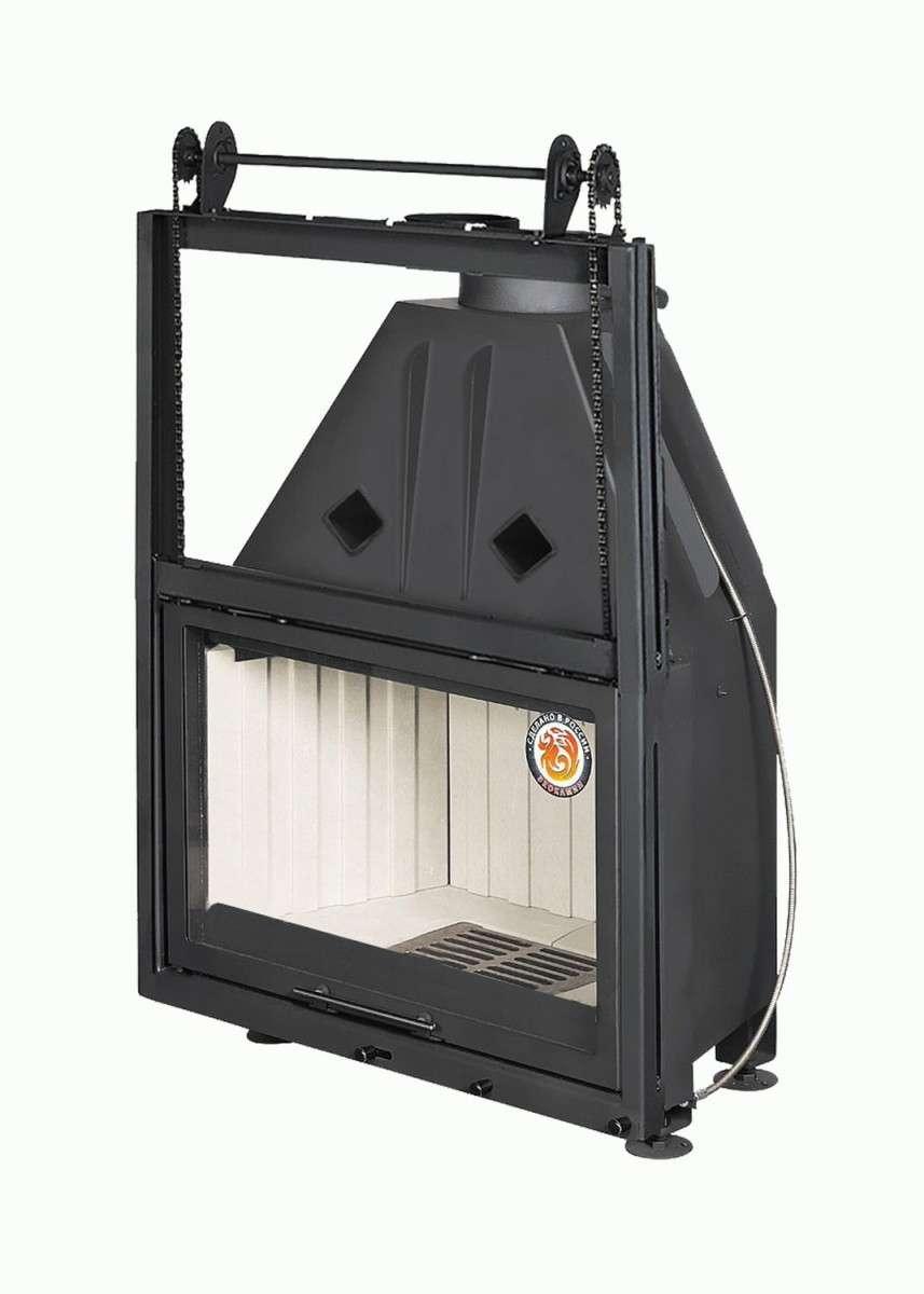 Каминная топка Экокамин Альфа 800 К с контргрузом купить в Мозыре