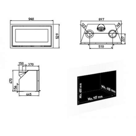 Каминная топка Lotus H470 W Magic в Мозыре