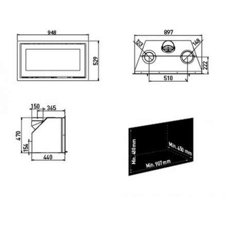 Каминная топка Lotus H470 WR в Мозыре
