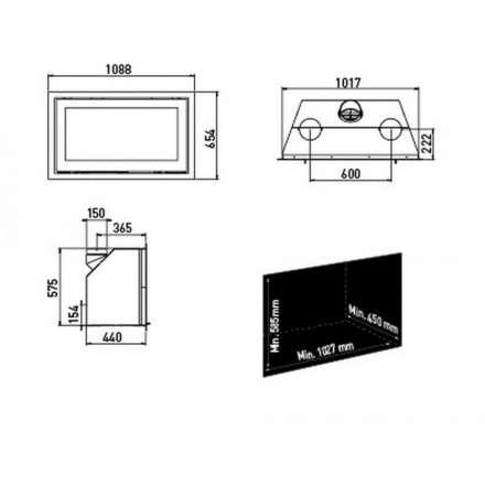 Каминная топка Lotus H570 W в Мозыре