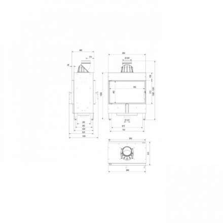 Каминная топка Kratki Lucy/14/T в Мозыре