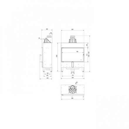 Каминная топка Kratki Lucy/14/Slim в Мозыре