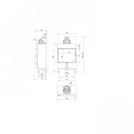 Каминная топка Kratki Lucy/12/Slim в Мозыре