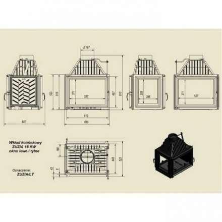 Каминная топка Kratki Zuzia/LT в Мозыре