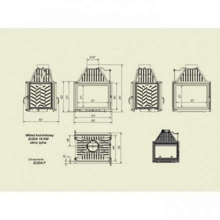 Каминная топка Kratki Zuzia/T в Мозыре