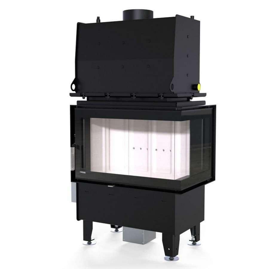 Каминная топка Defro Home RIVA SM BP SHORT угловая, с водяным контуром Амазонка бай фото в Мозыре