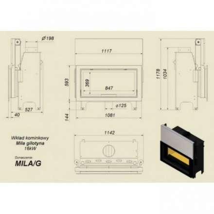 Каминная топка Kratki Mila/G в Мозыре