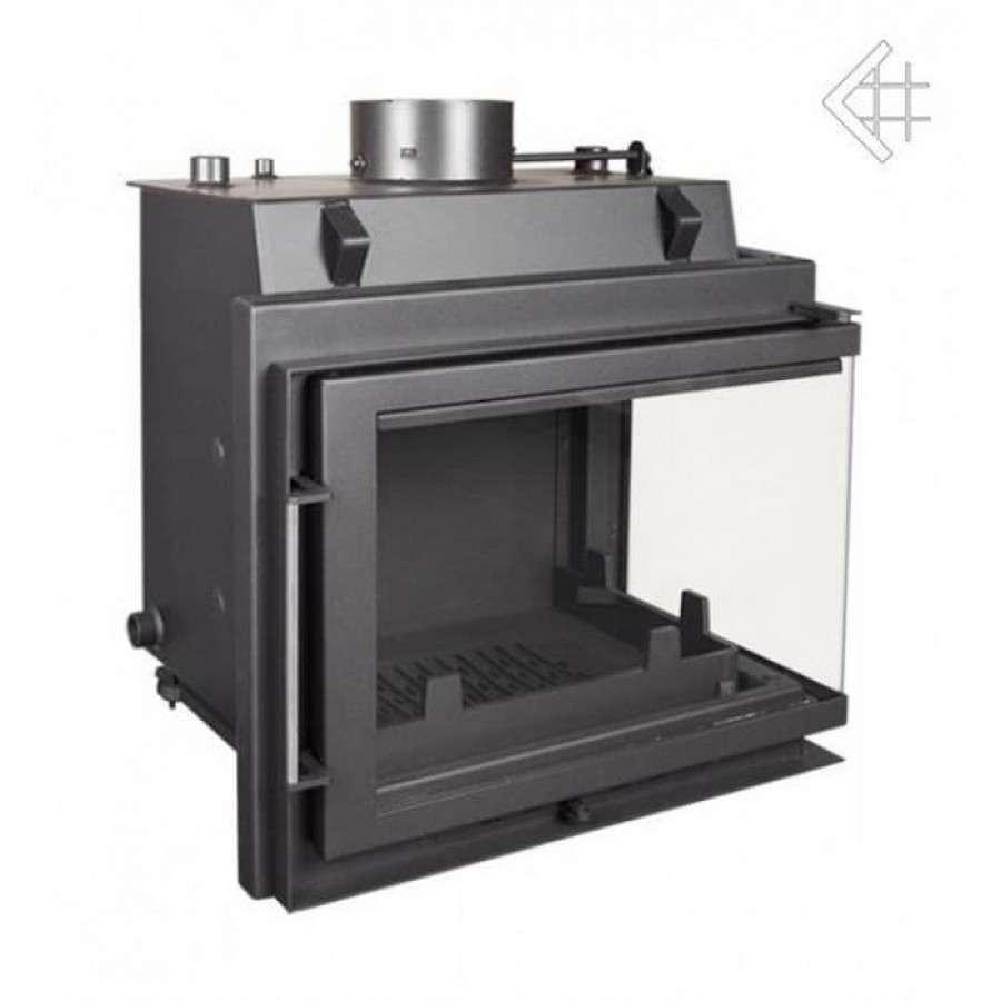 Каминная топка Kratki Maja/PW/BP/12/BS/W (угловое стекло справа, змеевик) Амазонка бай фото в Мозыре