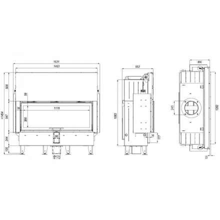 Каминная топка DEFRO HOME INTRA XLA G в Мозыре