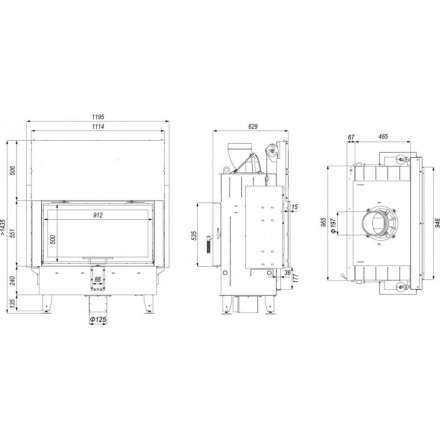 Каминная топка DEFRO HOME INTRA LA T G в Мозыре