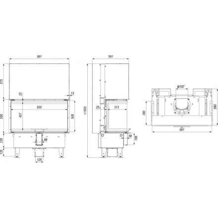 Каминная топка DEFRO HOME INTRA ME C G в Мозыре