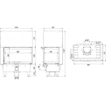 Каминная топка DEFRO HOME INTRA ME BL G в Мозыре