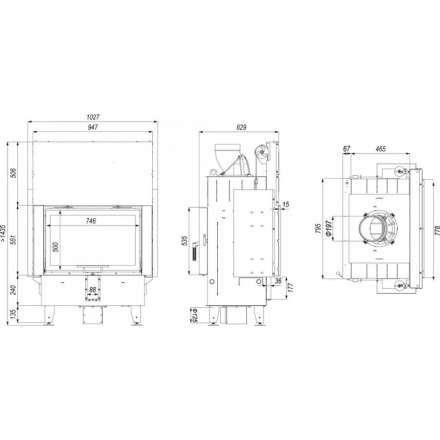 Каминная топка DEFRO HOME INTRA ME T G в Мозыре