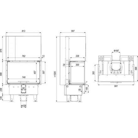 Каминная топка DEFRO HOME INTRA SM C G в Мозыре