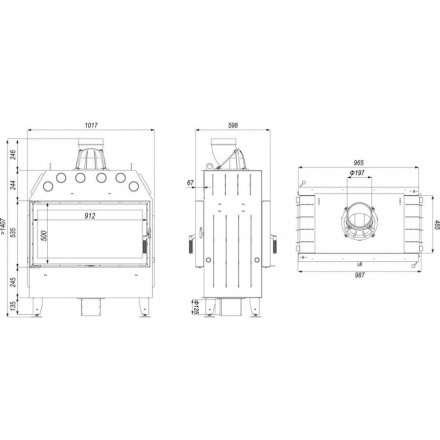 Каминная топка DEFRO HOME INTRA LA T в Мозыре