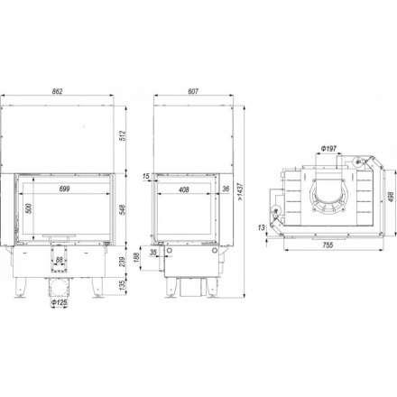 Каминная топка DEFRO HOME INTRA SM BP G в Мозыре