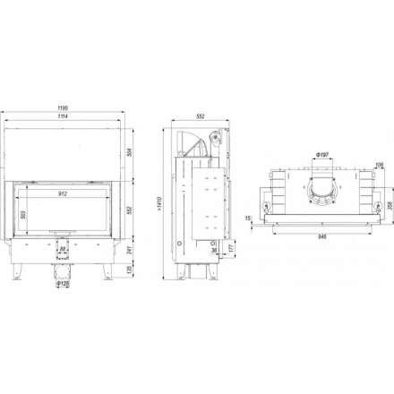Каминная топка DEFRO HOME INTRA LA G в Мозыре