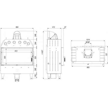 Каминная топка DEFRO HOME INTRA LA в Мозыре
