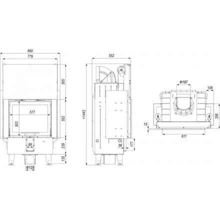 Каминная топка DEFRO HOME INTRA SM G в Мозыре
