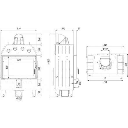 Каминная топка DEFRO HOME INTRA ME в Мозыре