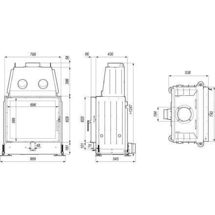 Каминная топка PORTAL ME в Мозыре