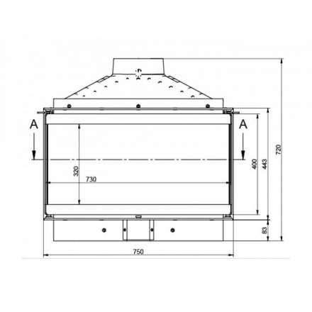 Каминная топка KFD ECO MAX 7 3F basic в Мозыре