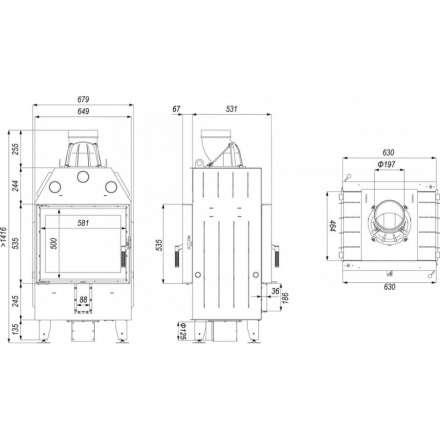 Каминная топка DEFRO HOME INTRA SM T в Мозыре