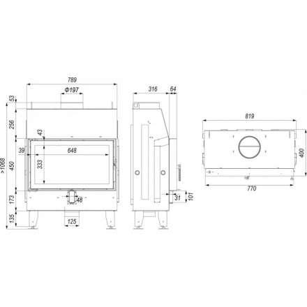 Каминная топка IMPULS ME в Мозыре
