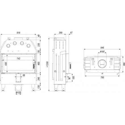 Каминная топка INTRA ME SLIM в Мозыре